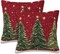 Throw Pillow Covers Christmas Tree Pillow Covers 18x18 Inch Set of 2 Christmas Throw Pillows Decorative Pillow Cases Cushion Covers for Bedroom Livingroom Sofa Farm House